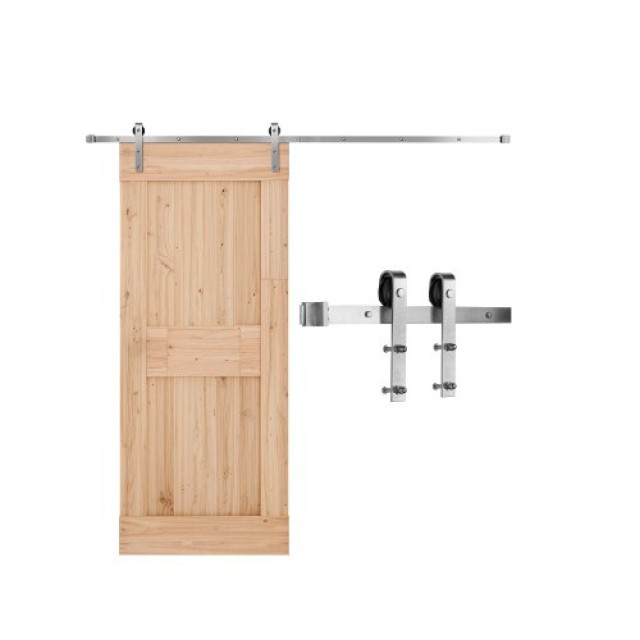 VEVOR Κιτ Συρόμενης Πόρτας 8FT Ασημί HDSMDGDGDM2D9X4QD001V0