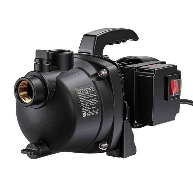 VEVOR Αντλία Τζετ Ρηχού Πηγαδιού 800W 230V, 3300 L/h, Ύψος Αναρρόφησης 8 m, με Θερμική Προστασία, για Άρδευση Κήπου και Πότισμα Γκαζόν SLKQJB1000W0XJYDD001V2
