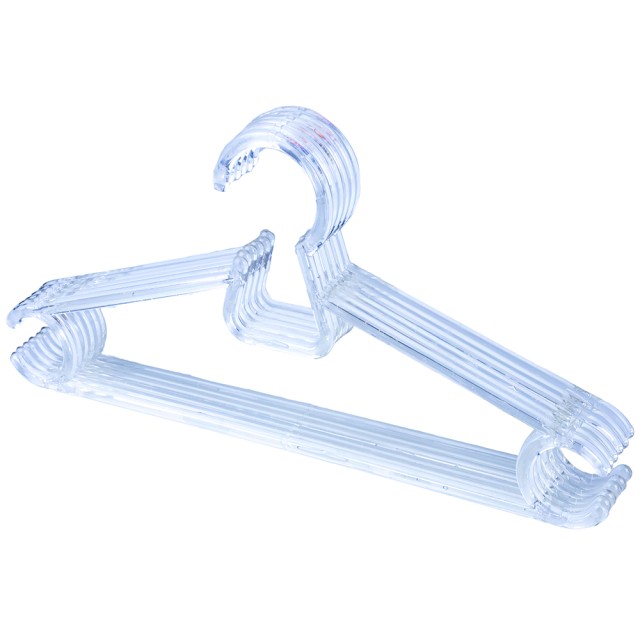 Galileo Σετ 6 διαφανείς αντιολισθητικές κρεμάστρες ρούχων 40x4x19cm Sordine 5917715