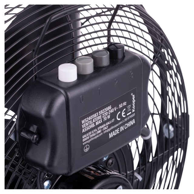 Kooper Ανεμιστήρας υψηλής ταχύτητας με 3 ταχύτητες 70 W μαύρο Kooper 5922086