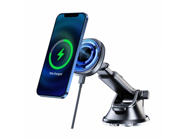 SWISSTEN Μαγνητική Βάση Αυτοκινήτου με Ασύρματη Φόρτιση, 15W 8595217479753