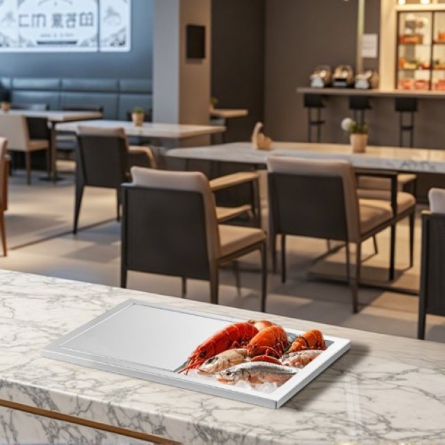 VEVOR Ανοξείδωτος Κάδος Πάγου 27.1L QRSCBC201BXGYNI9J002V0