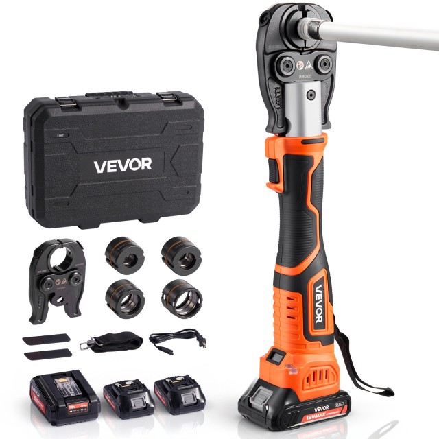 VEVOR Σετ Επαναφορτιζόμενου Πρέσας Σωλήνων 18V για Σωλήνες PEX & Αλουμινίου-Πλαστικού JXCYDDYJGJTH9J7OZ001V9