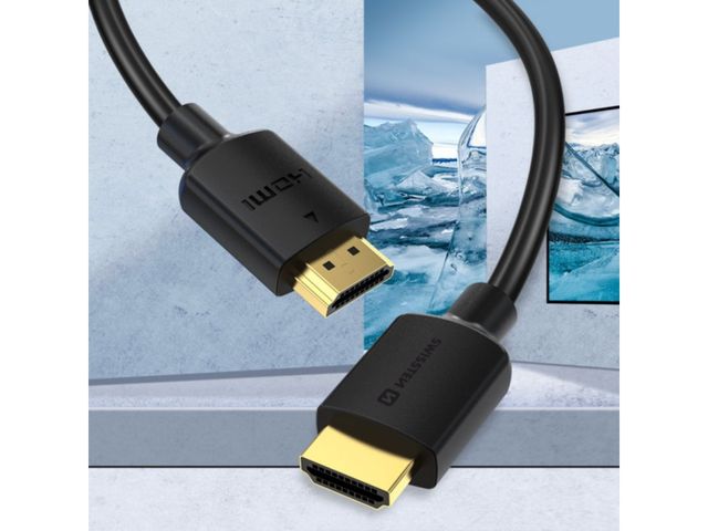 SWISSTEN Καλώδιο HDMI 4 μέτρα σε HDMI 4K 60Hz, PVC 8595217487505