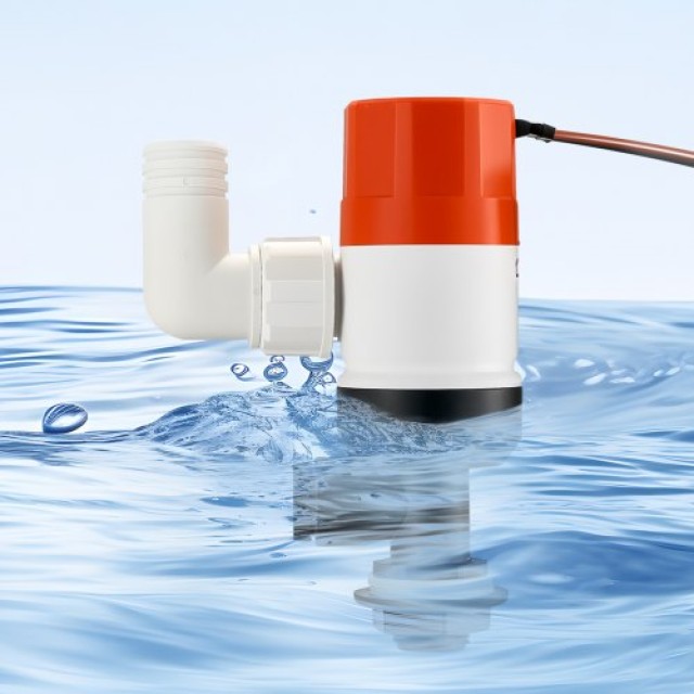 VEVOR Αντλία Ζωντανού Δολώματος Σκάφους 12V 1100GPH με 2 Εισόδους CYHSB1100GPHWGS9YV9