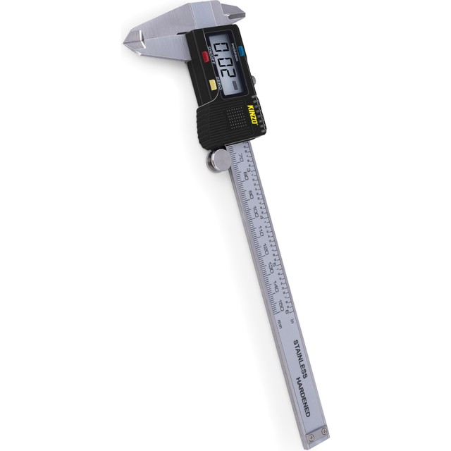 KINZO Ψηφιακό Παχύμετρο με Οθόνη LCD και Θήκη, 15 cm, Ανοξείδωτο Ατσάλι 02838815