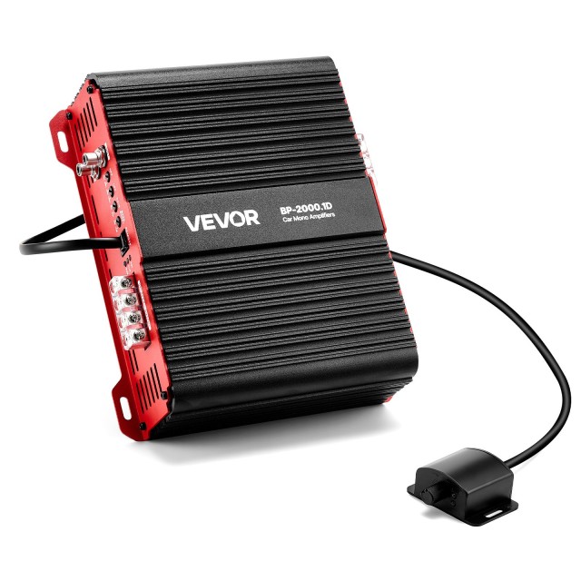 VEVOR Ενισχυτής Αυτοκινήτου Monoblock 2000W με Τηλεχειριστήριο Υπογούφερ QCDSDFDQDLGFZYK7J001V9