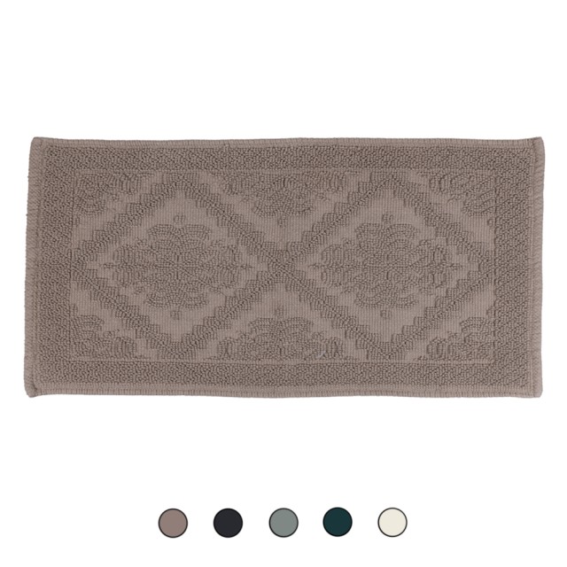 Galileo Αντιολισθητικό χαλάκι μπάνιου 60x130 cm από 100% βαμβάκι Sibilla 5918094 Τυχαία Επιλογή Χρωμάτων