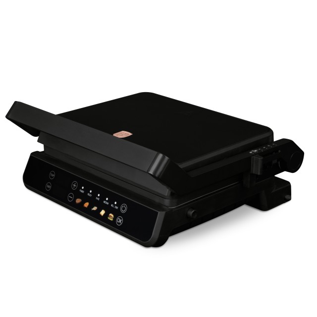 Berlinger Haus  Επιτραπέζια Ηλεκτρική Ψησταριά Σχάρας 2000W με Καπάκι και Ρυθμιζόμενο Θερμοστάτη 23x23εκ. Black Rose Collection BH-9781