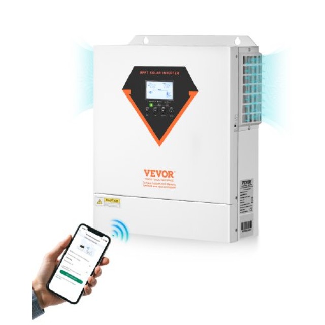 VEVOR Υβριδικός Ηλιακός Αντιστροφέας 3500W 220/230V WiFi 100A MPPT Ελεγκτής LWGPNKYTJ230DIY24V7
