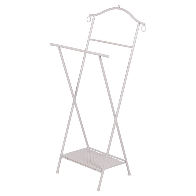 Galileo Πτυσσόμενη επιδαπέδια κρεμάστρα από σίδερο 48x34x101 cm λευκή Sibilla 5921984
