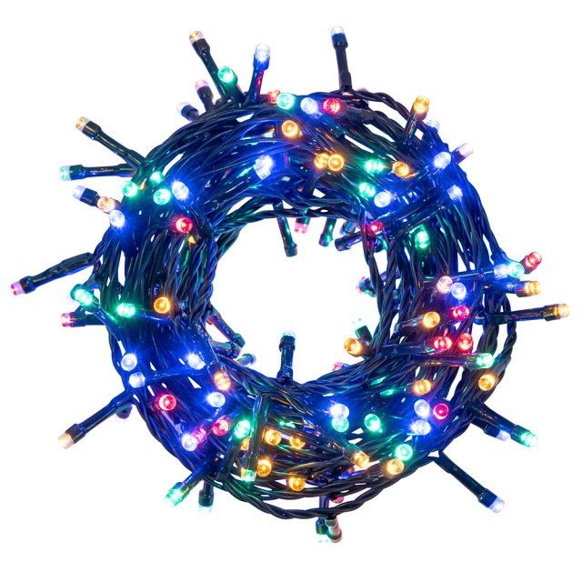 Kooper Φωτοσωλήνας 180 LED πολύχρωμα για εξωτερική χρήση 8 λειτουργίες φωτισμού Santas House by Kooper 5906378