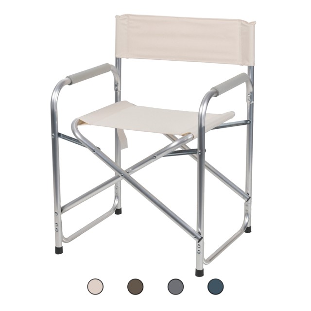 Galileo Καρέκλα σκηνοθέτη με μπράτσα αναδιπλούμενη σε αλουμίνιο, κάθισμα και πλάτη από πολυεστέρα Est 5914243 Τυχαία Επιλογή Χρωμάτων