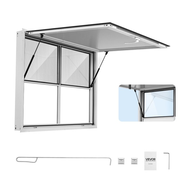 VEVOR Παράθυρο Εξυπηρέτησης Αλουμινίου για Food Truck 1220x915 mm FCBWCK4836NCAPQ33001V0