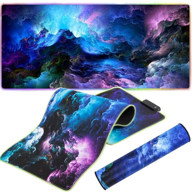 Gaming Mouse Pad RGB LED Φωτιζόμενο – 80x30cm 5907451341797 Verk Group