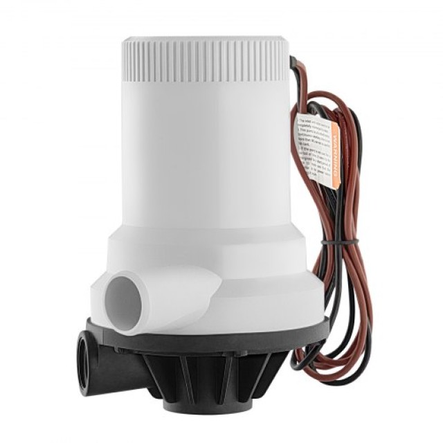 VEVOR Αντλία Ζωντανού Δολώματος Σκάφους 12V 1600GPH με 2 Εισόδους CYHSB1600GPH4IRDJV9