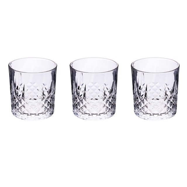 Galileo Σετ 3 ποτήρια 340 ml από γυαλί με επεξεργασμένη επιφάνεια Edinburgh Sibilla 5918894