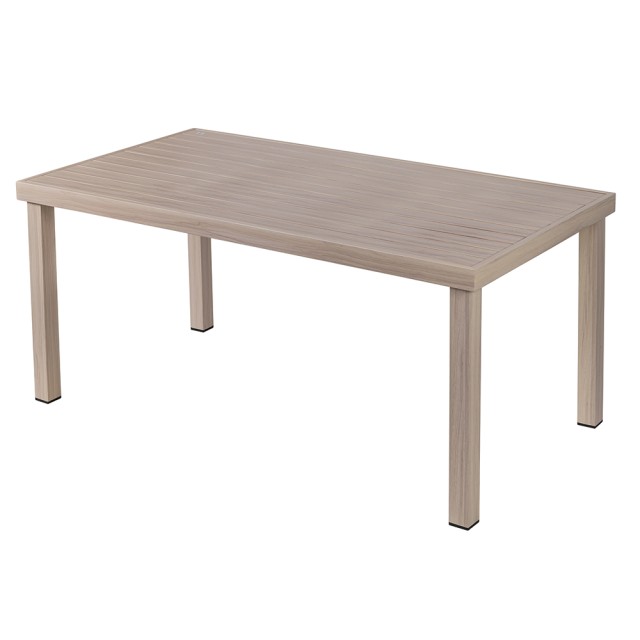 Galileo Σετ τραπέζι και 6 καρέκλες κήπου με κατασκευή από αλουμίνιο και μαξιλάρια memory foam Ibiza Est 2188279