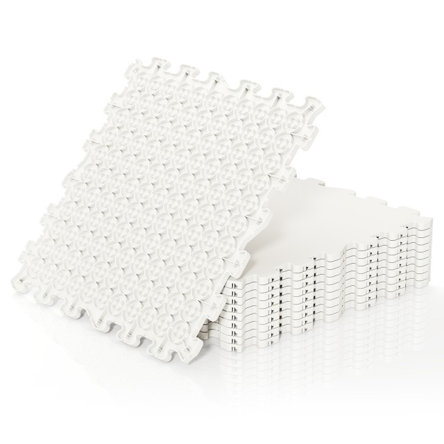 Costway Συνθετικά Πλακάκια Πάγου 10τμχ για Προπόνηση Χόκεϊ (465 x 465 cm) NP12782-10