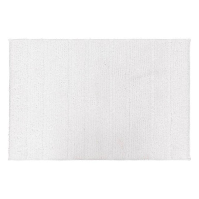 5FIVE Simply smart Αντιολισθητικό Πατάκι Μπάνιου 90x50 εκ. Μαλακό & Απορροφητικό Λευκό 206935-White