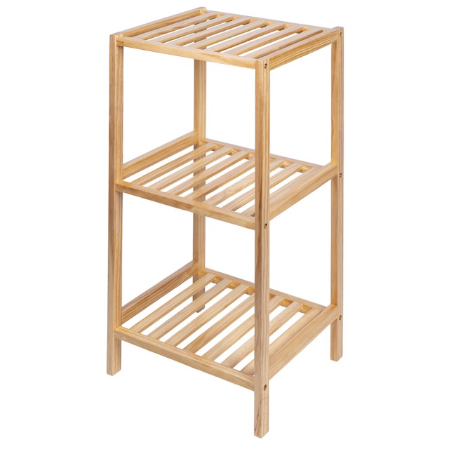 Galileo Κινητή μονάδα μπάνιου 3 ραφιών από ξύλο Πεύκου 35x30x70 εκ Sordine 5917171