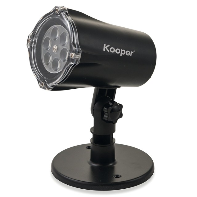 Kooper Προβολέας LED αστέρια χρυσά σε κίνηση για εξωτερικό ή εσωτερικό χώρο με ρυθμιζόμενη κλίση 2191589