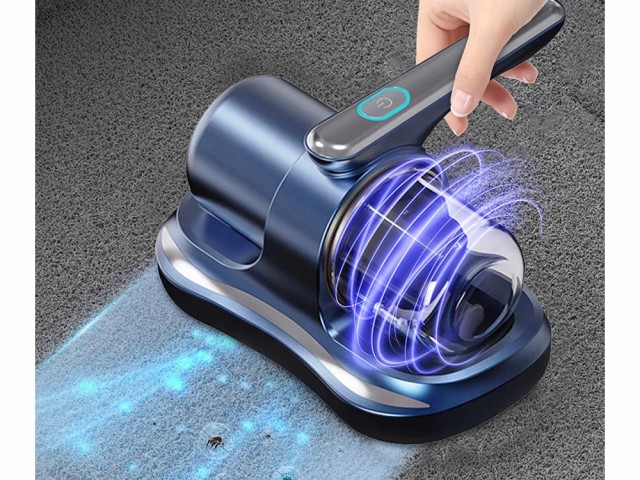 Verk Group Φορητός Απορροφητήρας Ακάρεων Χωρίς Σακούλα με Φίλτρο και Λάμπα UV για Αλλεργικούς 5907451367490