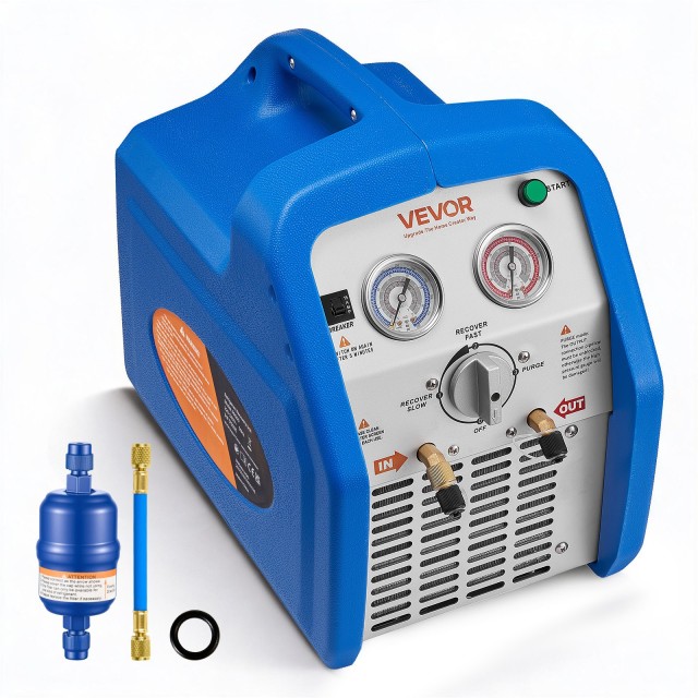 VEVOR Φορητό Μηχάνημα Ανάκτησης Ψυκτικού 1 HP 220-240V 50Hz Διπλού Κυλίνδρου LMHSJBXSYSDJ1VMJC002V2