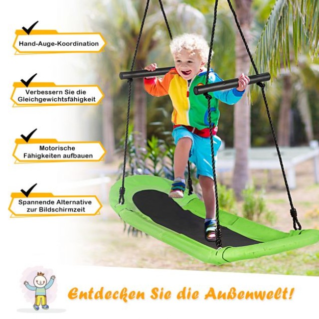 Παιδική Κούνια Δέντρου 123x45cm COSTWAY NP11664GN