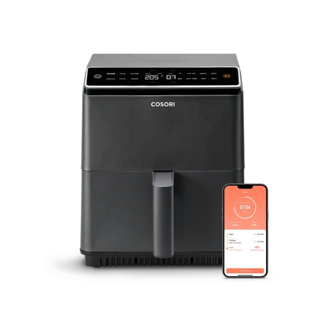 Cosori Φριτέζα Αέρος 6.4lt  Dual Blaze Chef Edition Air Fryer 1700W με Wi-Fi Μαύρο CAF-P681S-KEUR