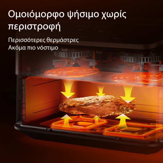 COSORI Διπλή Φριτέζα Αέρος  Dual Blaze TwinFry CAF-TF101S, 10L, Μαύρη CAF-TF101S-AEUR