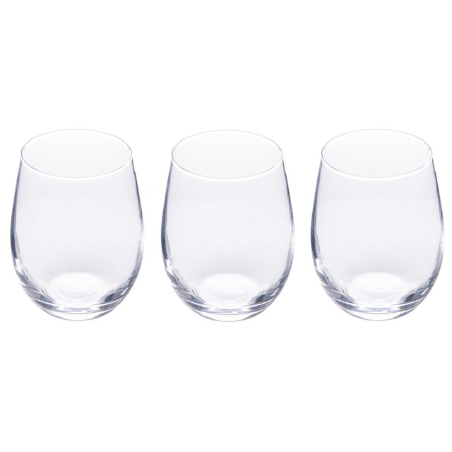 Galileo Σετ 3 ποτήρια νερού 550 ml από γυαλί κλασικού σχεδιασμού Luce Sibilla 5922216
