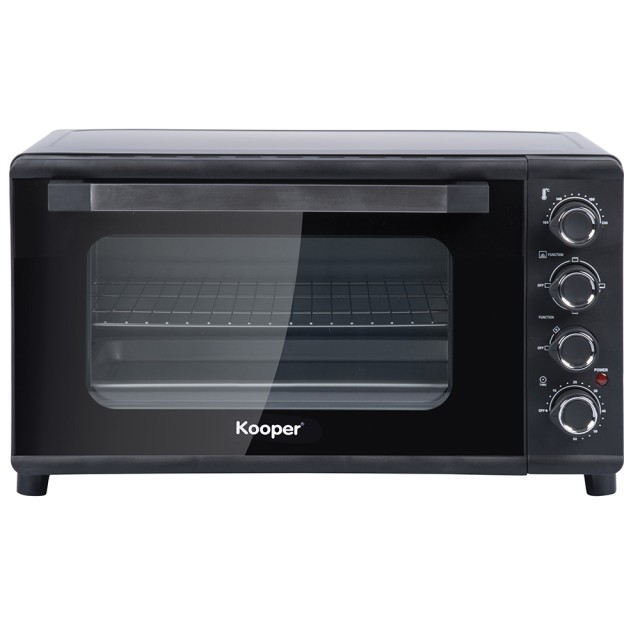 Kooper Ηλεκτρικός φούρνος με αερόθερμο 55 L, σκληρυμένο γυαλί, 3 προγράμματα μαγειρέματος, 2000 W Kooper 5917161
