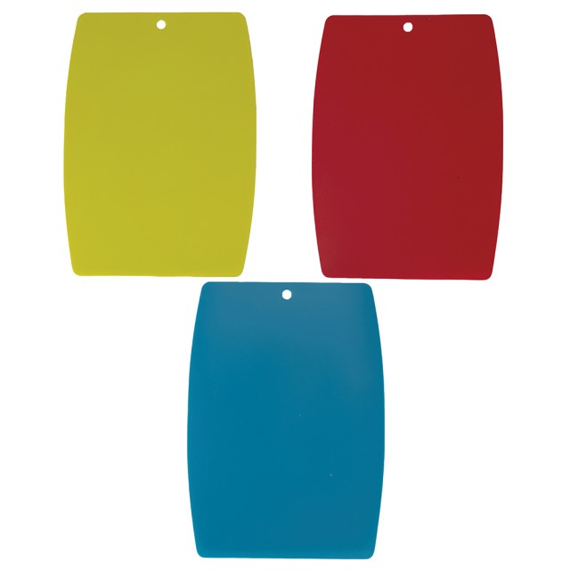 Galileo Σετ 3 Ορθογώνιες Extra Λεπτές και Εύκαμπτες Επιφάνειες Κοπής 28x205 cm SChef 2196101