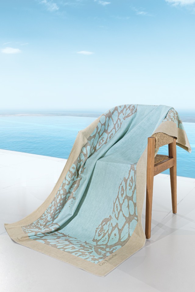 Guy Laroche Πετσέτα Θαλάσσης Velour Printed 2503/04 100x175- 1130030125043