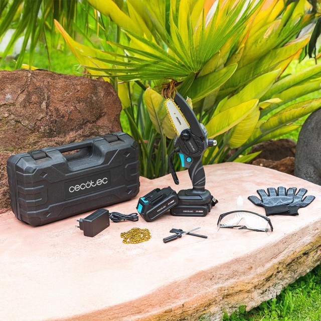 Cecotec Αλυσοπρίονο  Χειρός  4 MontanaForce 4000  με Μπαταρία 21V. Λίπανση με κουμπί. Περιλαμβάνει βαλιτσάκι, επιπλέον αλυσίδα και σετ αξεσουάρ. CEC-106754