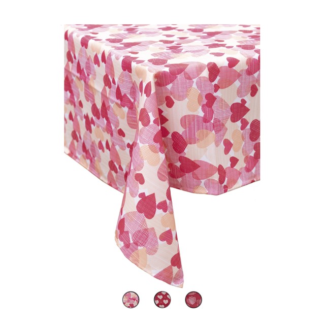 Galileo Τραπεζομάντηλο 140x180 cm αδιάβροχο 8 θέσεων Cuori Sibilla 2197238 Τυχαία Επιλογή Χρωμάτων