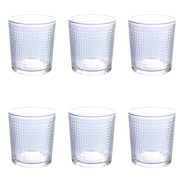 Galileo Σετ 6 ποτήρια 270 ml από διαφανές γυαλί Light Pixel 5910623