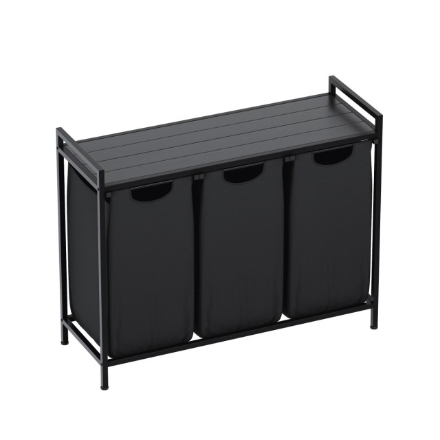 Mark Adler Τριπλό Καλάθι Αποθήκευσης Ρούχων Tidy 3.0 Μαύρο 5903796016123