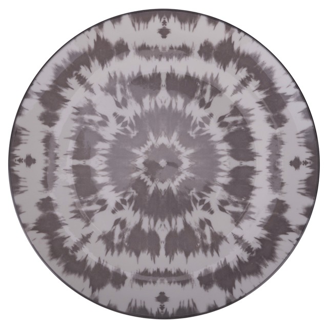 Villa DEste  Σετ 6τμχ Επίπεδο πιάτο από πορσελάνη The Grey 5923011