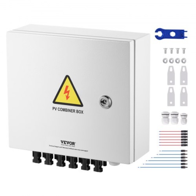 VEVOR Κουτί Συνδυασμού Ηλιακών 6 Σειρών 10A IP65 GFHLX6HL10ATXX3C2Y3