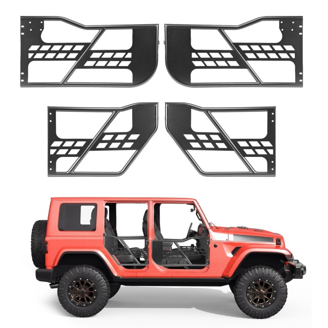 VEVOR Jeep Tube Doors 4θυρο για Wrangler JK/JKU 2007-2018, Ατσάλινες Μπροστινές & Πίσω Πόρτες Τύπου Tubular JPC4MCXSLFGJBD0ZT001V0