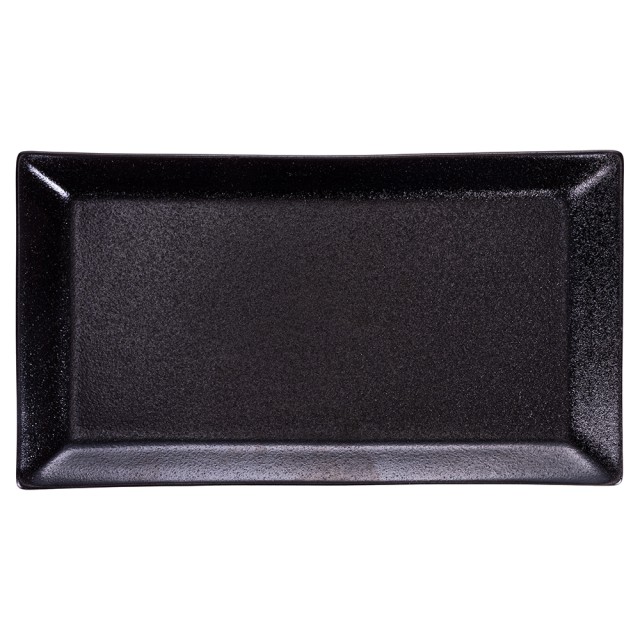 Villa DEste Σετ 6τμχ  Πιάτο ορθογώνιο 29x16 cm σε gres Horeca Black 5922279