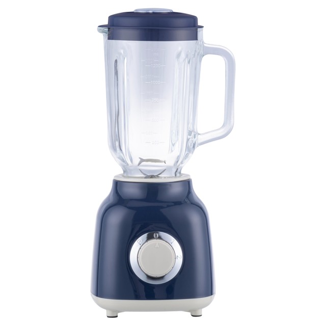 Kooper Ηλεκτρικός Μπλέ και Ελεφαντόδοντο Μπλέντερ με Γυάλινη Μεζούρα 1.5L, Ανοξείδωτες Λεπίδες, 2 Ταχύτητες, 500W, Kooper 5921371