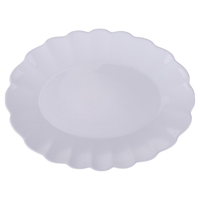 Villa DEste Σετ 2τμχ  Πιατέλα οβάλ 30x225 cm από όπαλ γυαλί με κυμματοειδές περίγραμμα 5921428