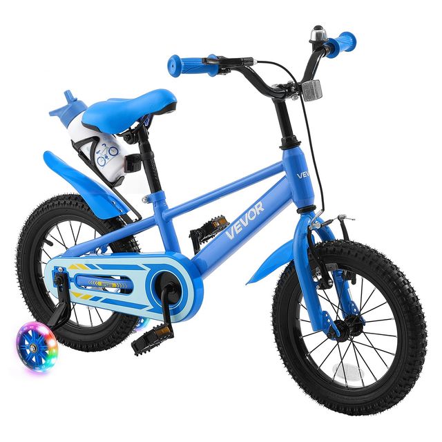 VEVOR Παιδικό Ποδήλατο BMX 14 με Βοηθητικές Ρόδες, Μπλε ETZXCSBCC14IQTSNS001V0