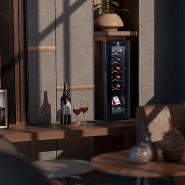CECOTEC  Συντηρητής Κρασιών Cecotec GrandSommelier 1250 , 79,5x45x25,2 εκ.,Χωρητικότητα 12 Φιάλες  CEC-00229
