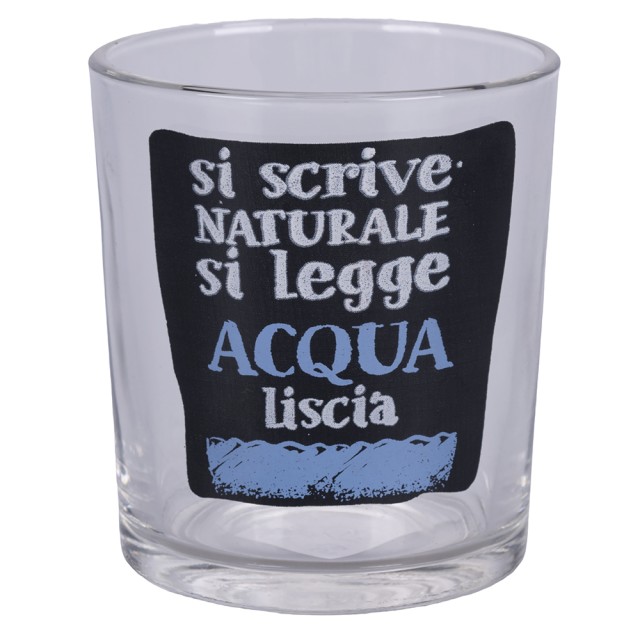 Galileo Σετ 6 ποτήρια νερού από γυαλί 270 ml Si scrive si legge 5915460