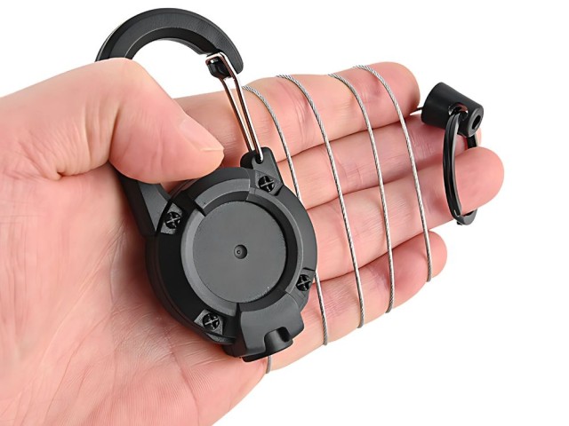 Μπρελόκ με Επαναφερόμενο Κορδόνι και Καραμπίνερ για Ζώνη 5907451374870 Verk Group