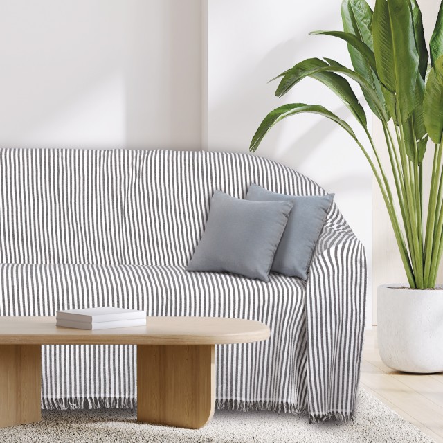 DAS HOME Ριχτάρι 180x300 0253 Εκρού, Μαύρο 420618300253